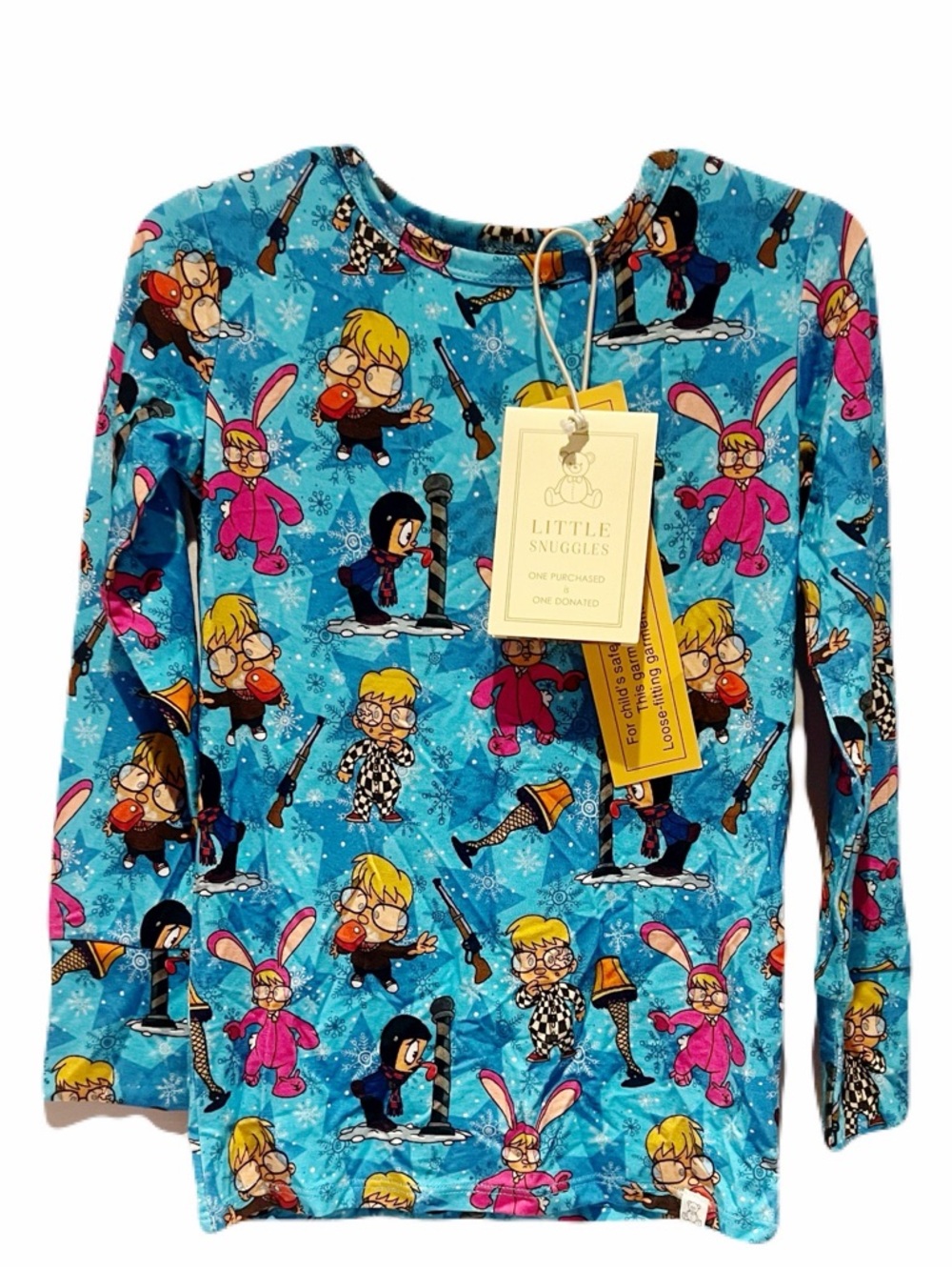 (NWT) little snuggles a Christmas story bamboo pajama top